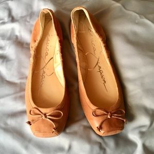 Jessica Simpson Ballet Flat Tan Size 5.5 To 6.